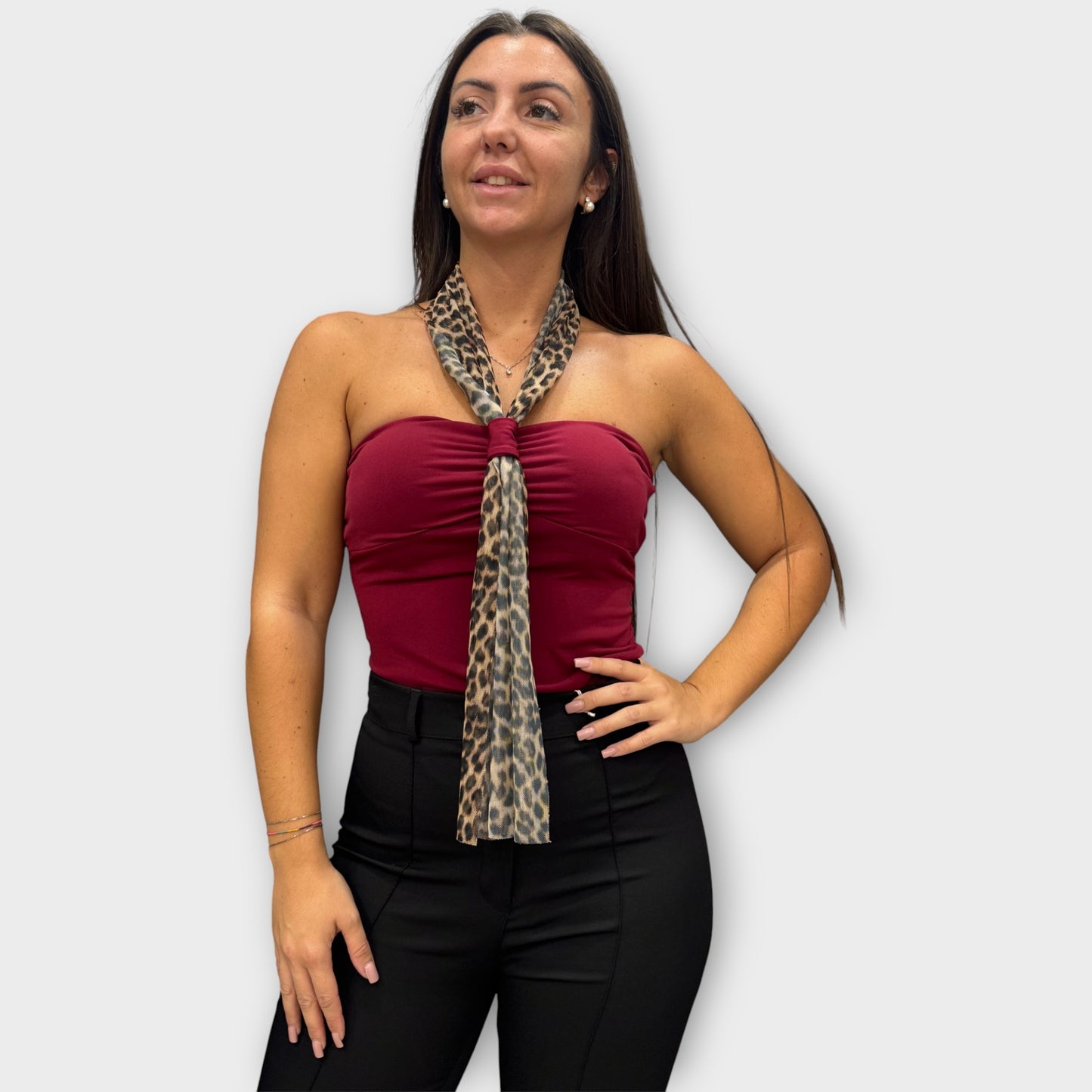 Body con foulard