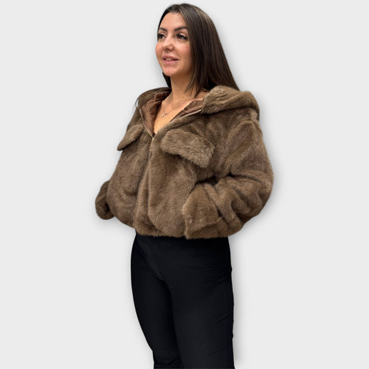 Pelliccia Giacca Da Donna