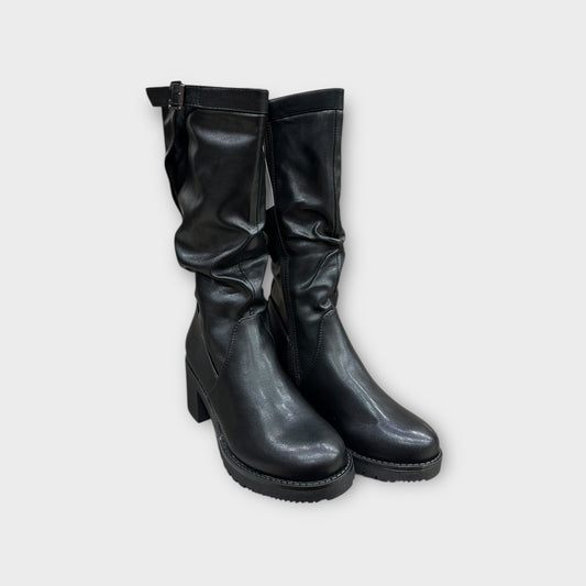 Stivale Donna Alto con Tacco e Fibbia