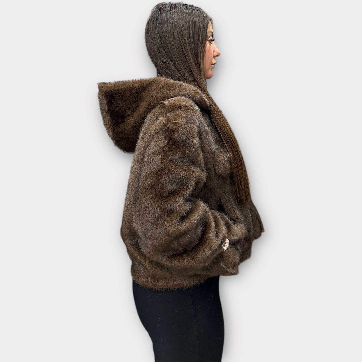 Pelliccia Giacca Da Donna