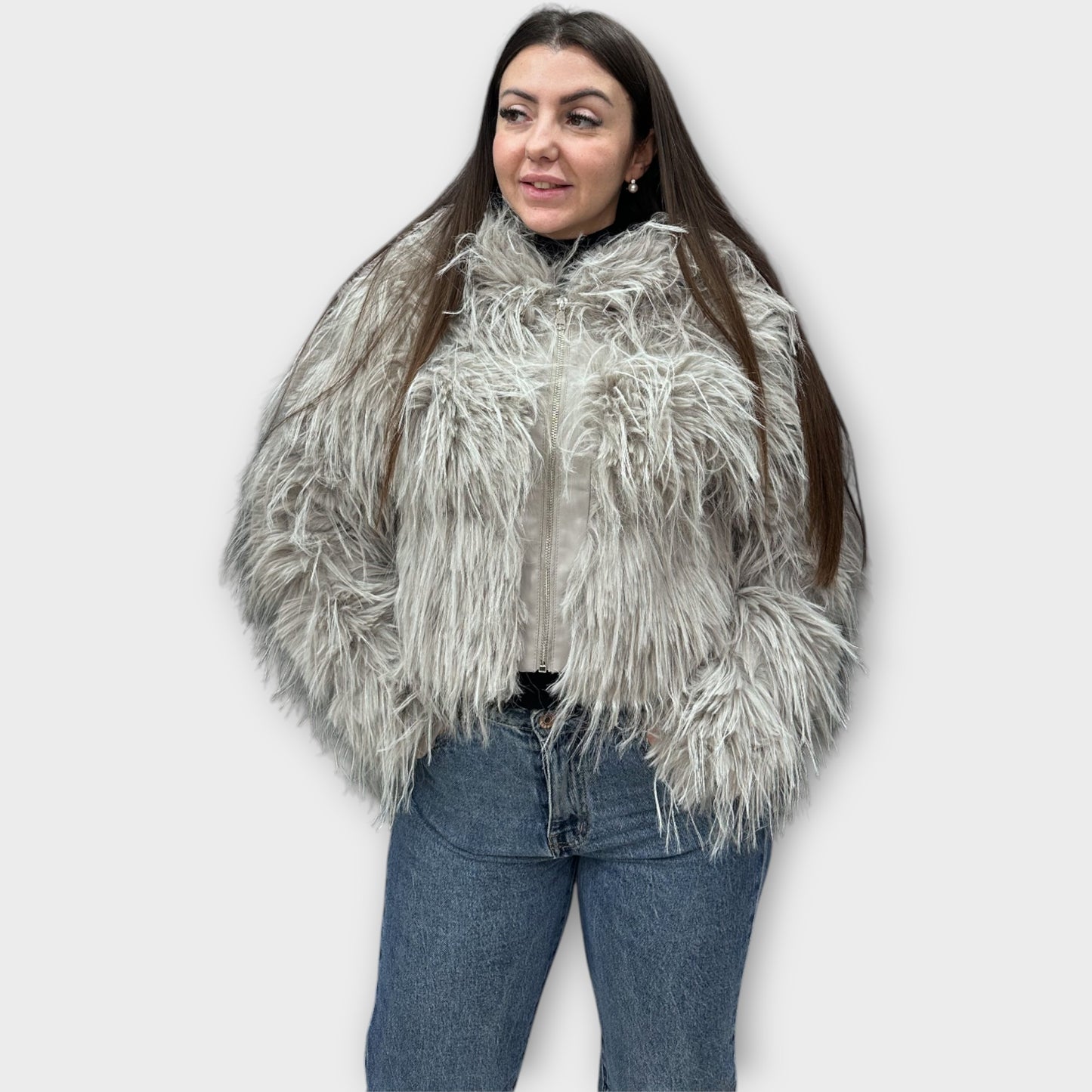 Pelliccia Giacca Da Donna