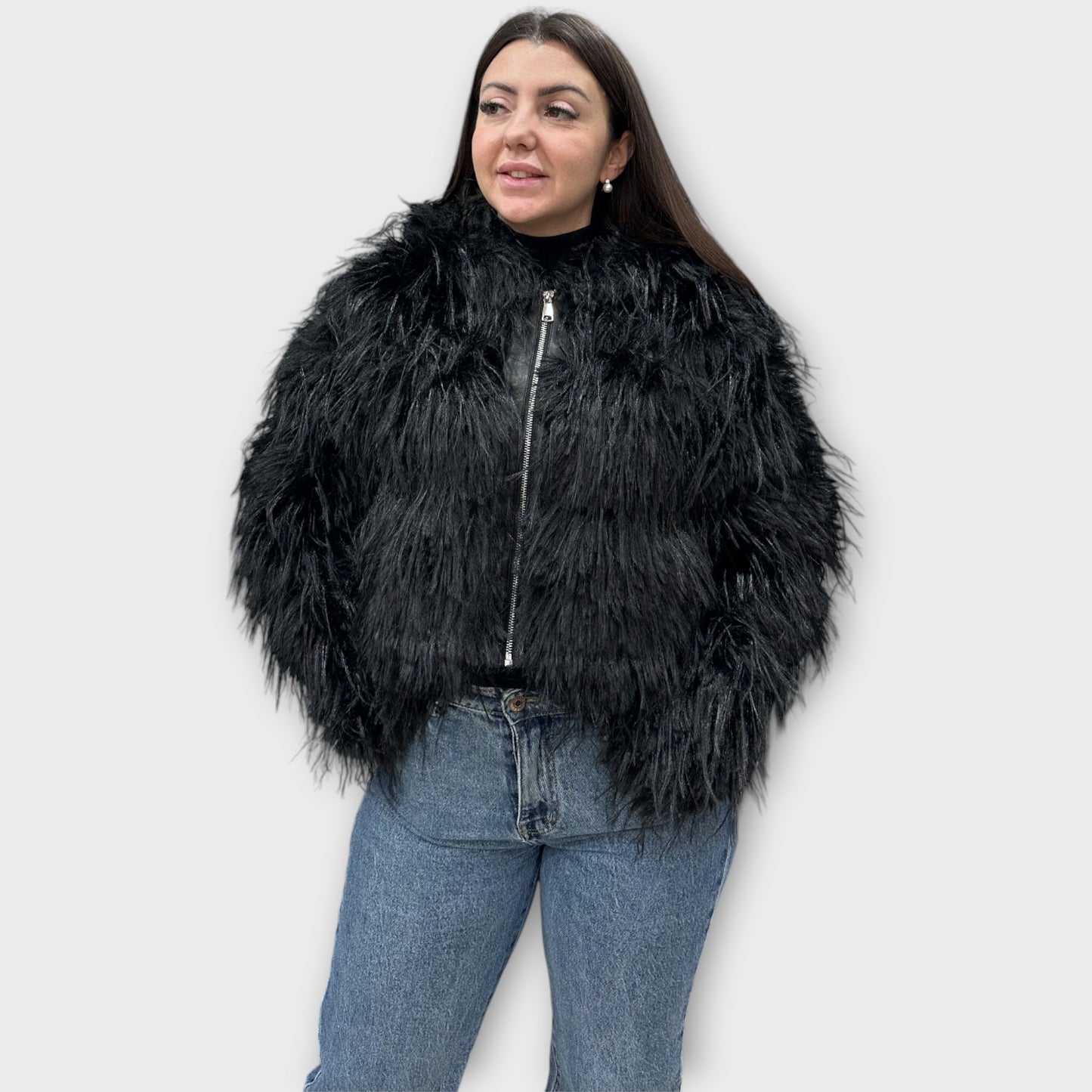 Pelliccia Giacca Da Donna