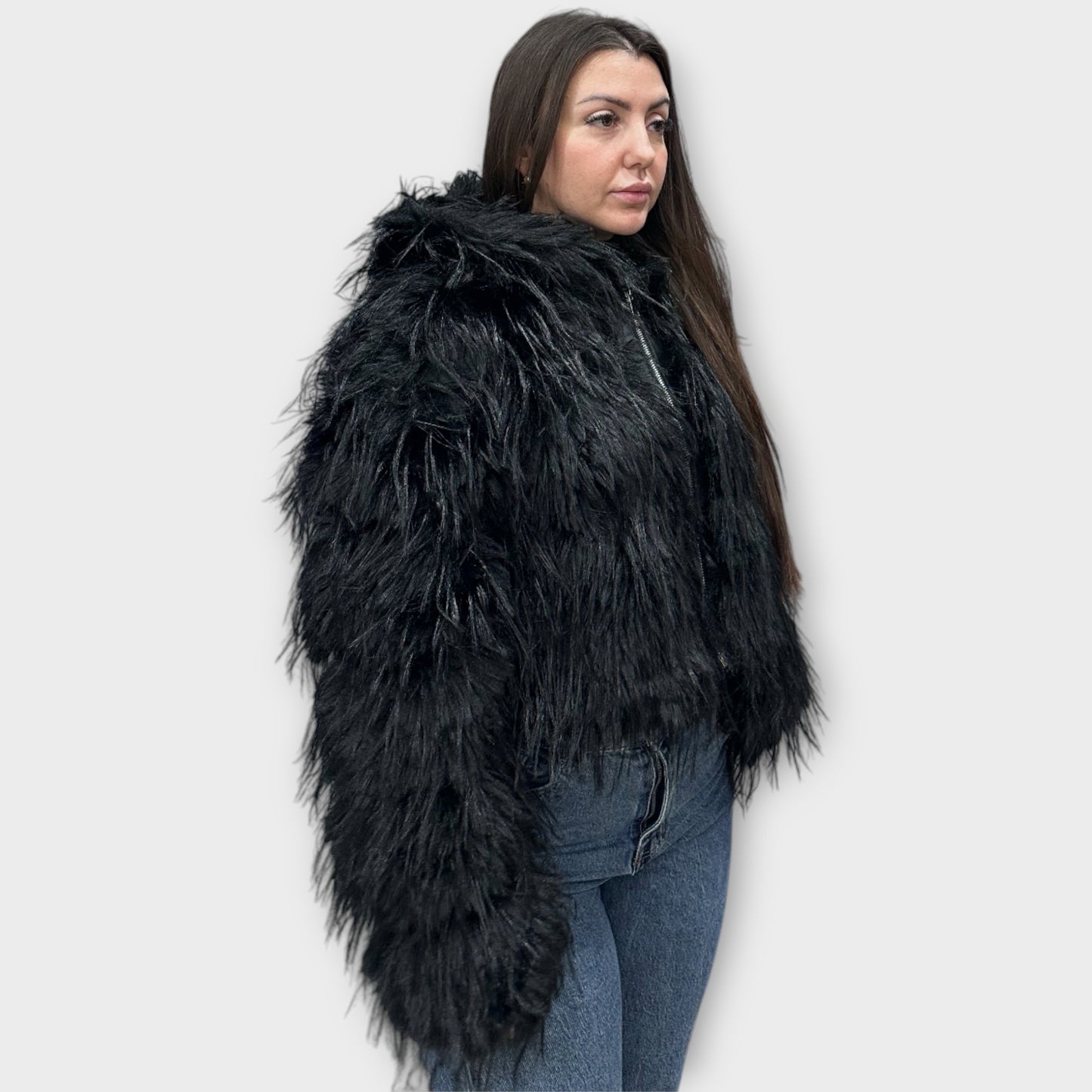 Pelliccia Giacca Da Donna