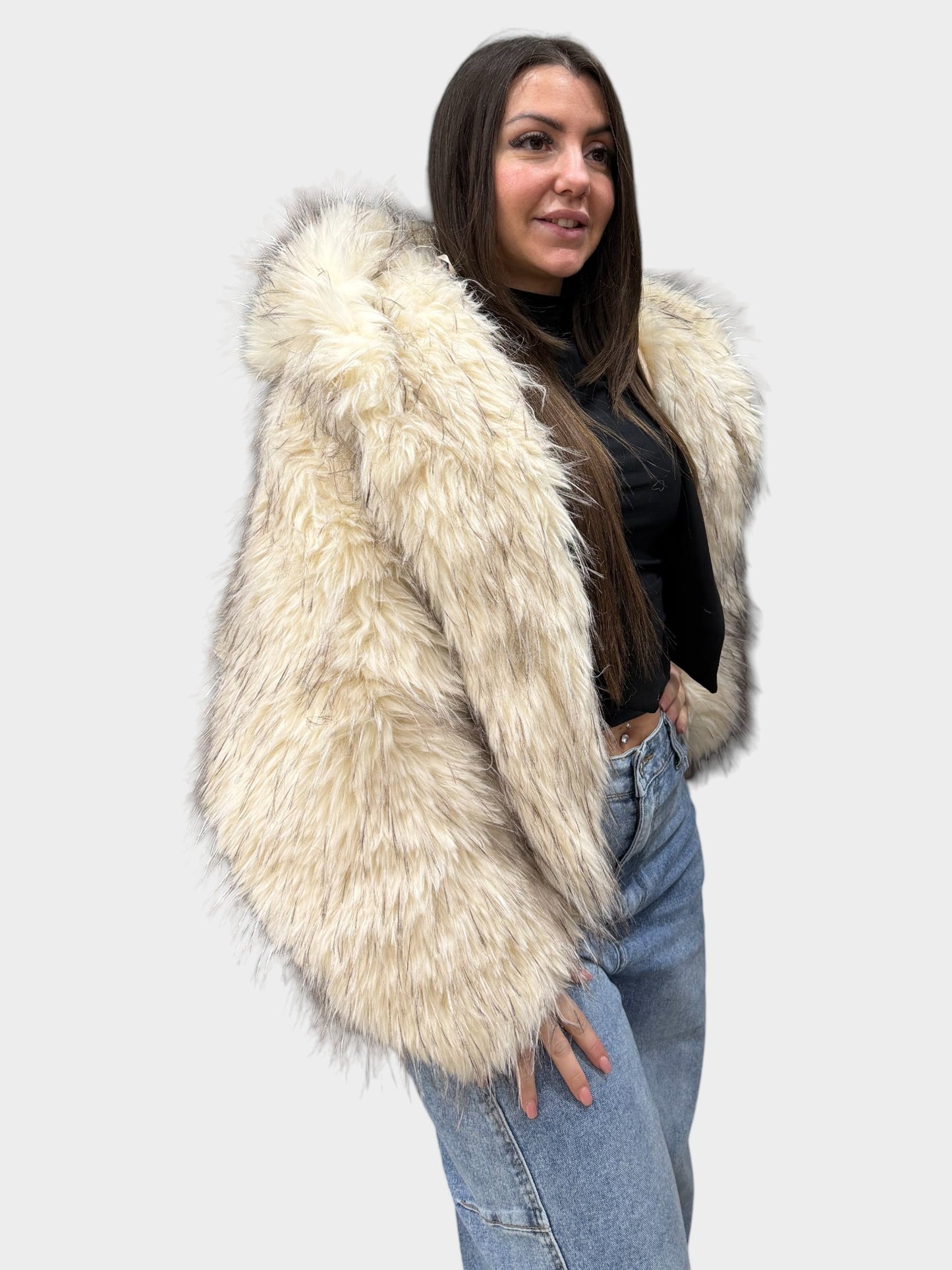Pelliccia Giacca Da Donna