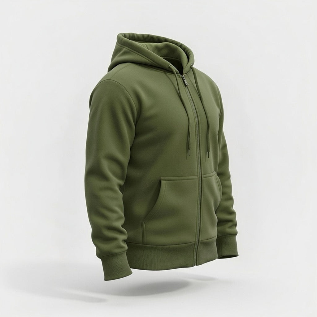 Felpa Con Zip Uomo