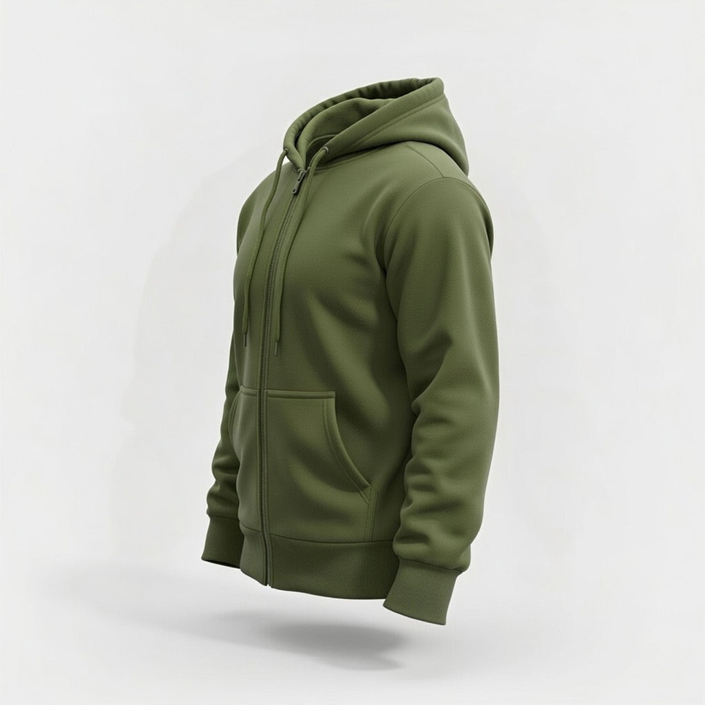 Felpa Con Zip Uomo