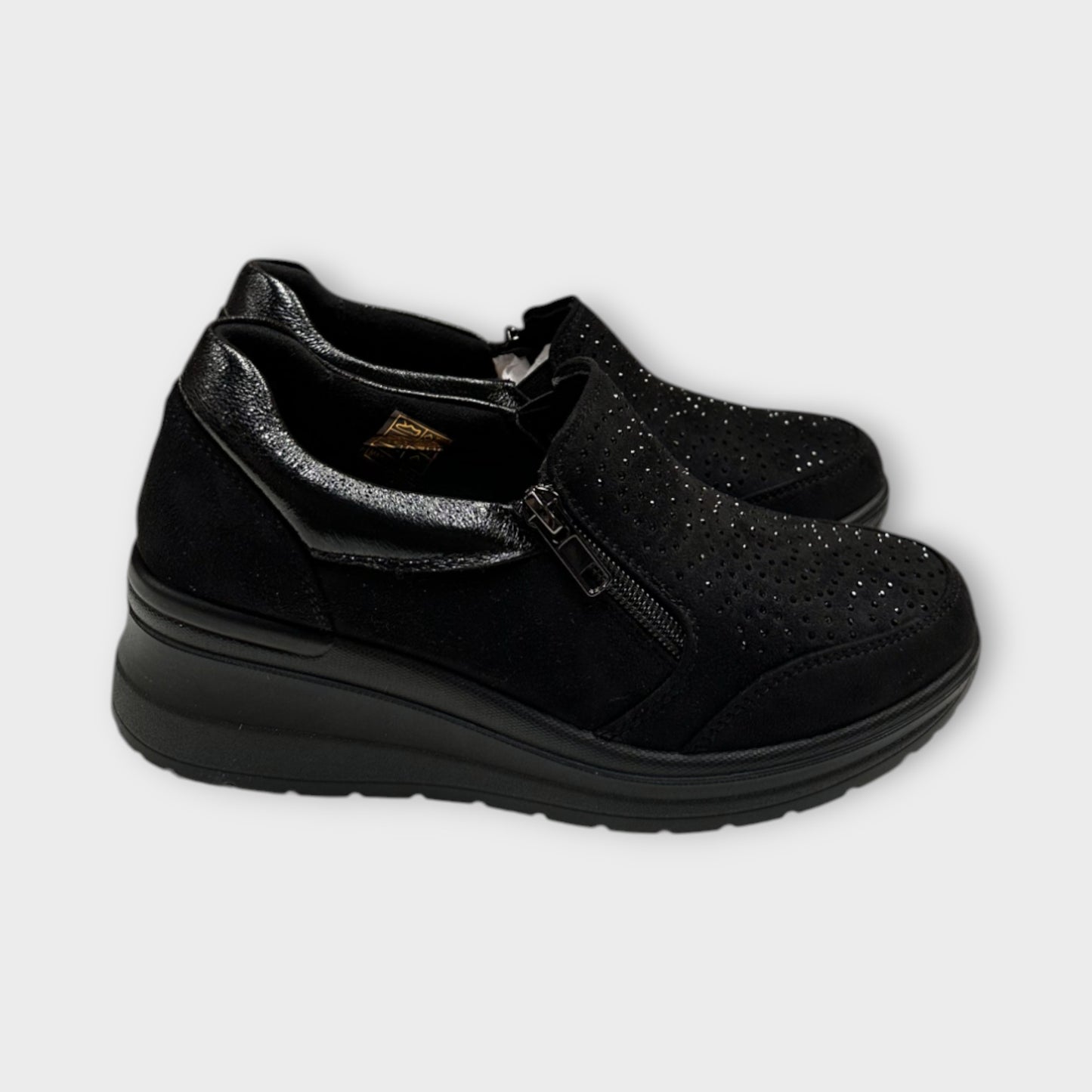 Mocassino donna con zip