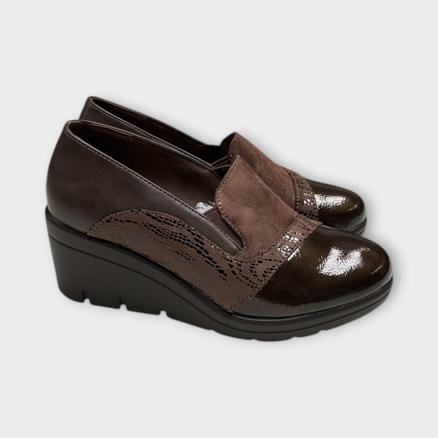Mocassino Donna Zeppa Alta