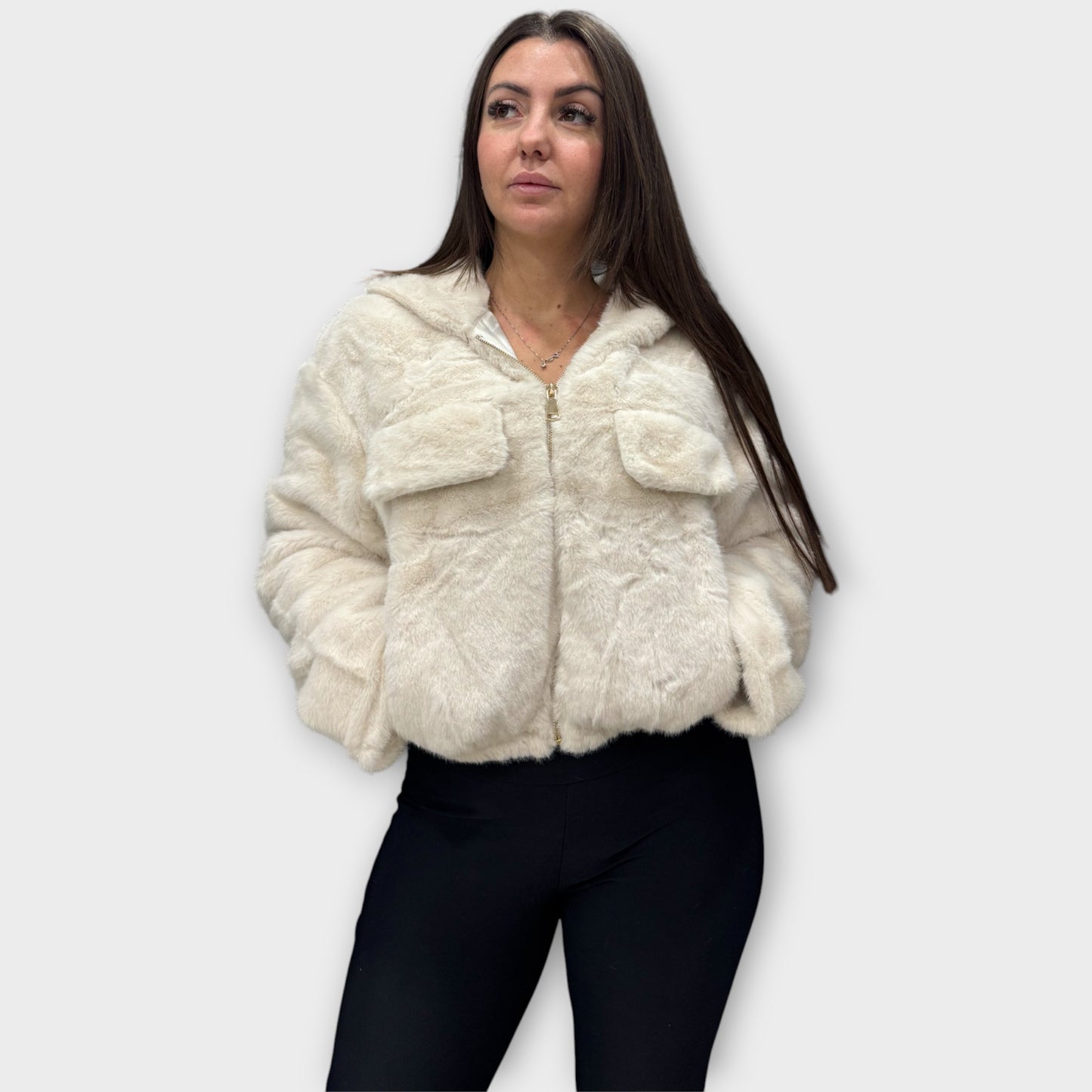 Pelliccia Giacca Da Donna