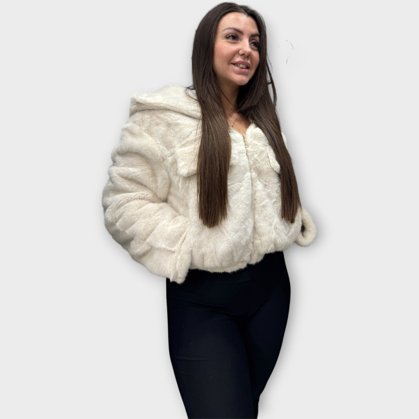 Pelliccia Giacca Da Donna