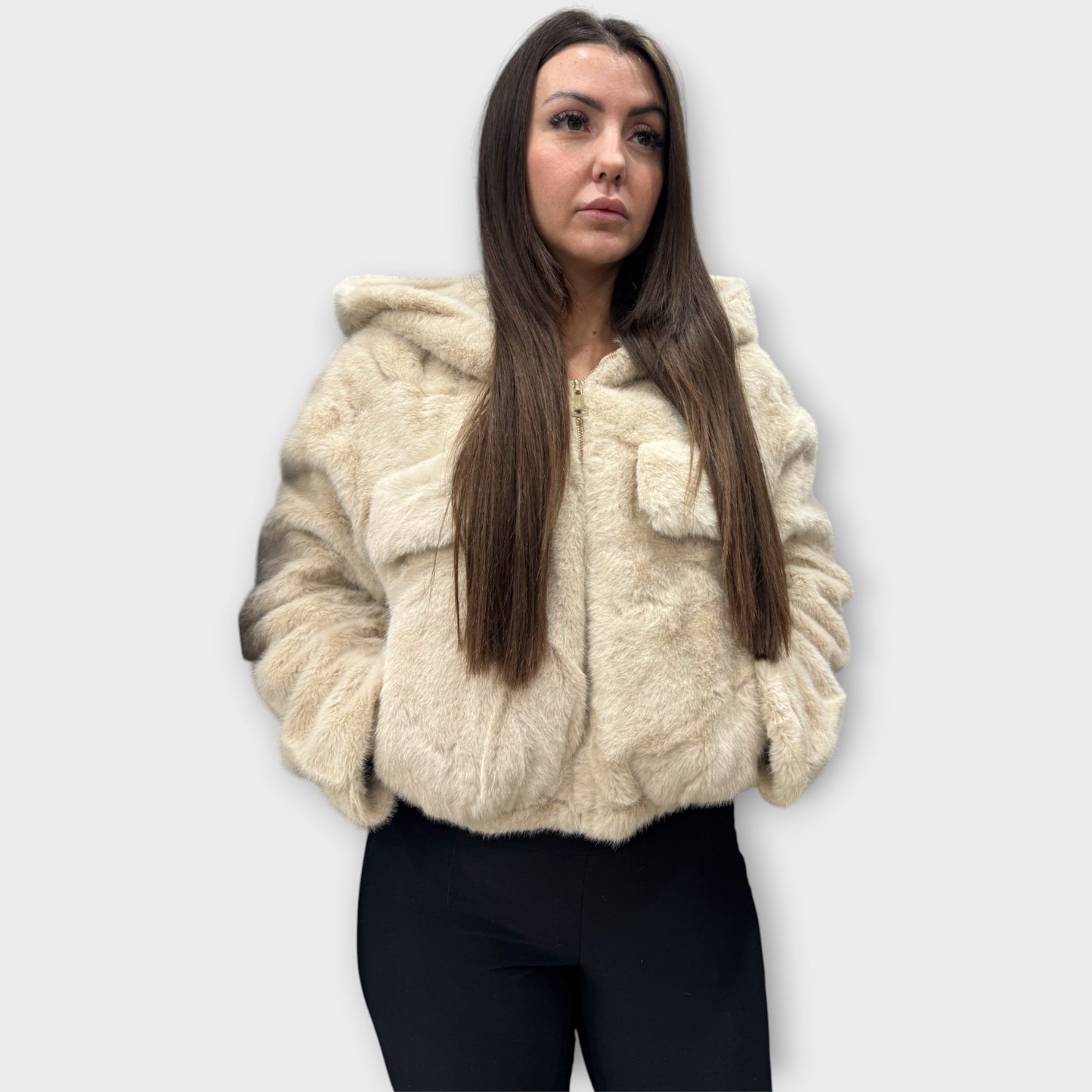 Pelliccia Giacca Da Donna