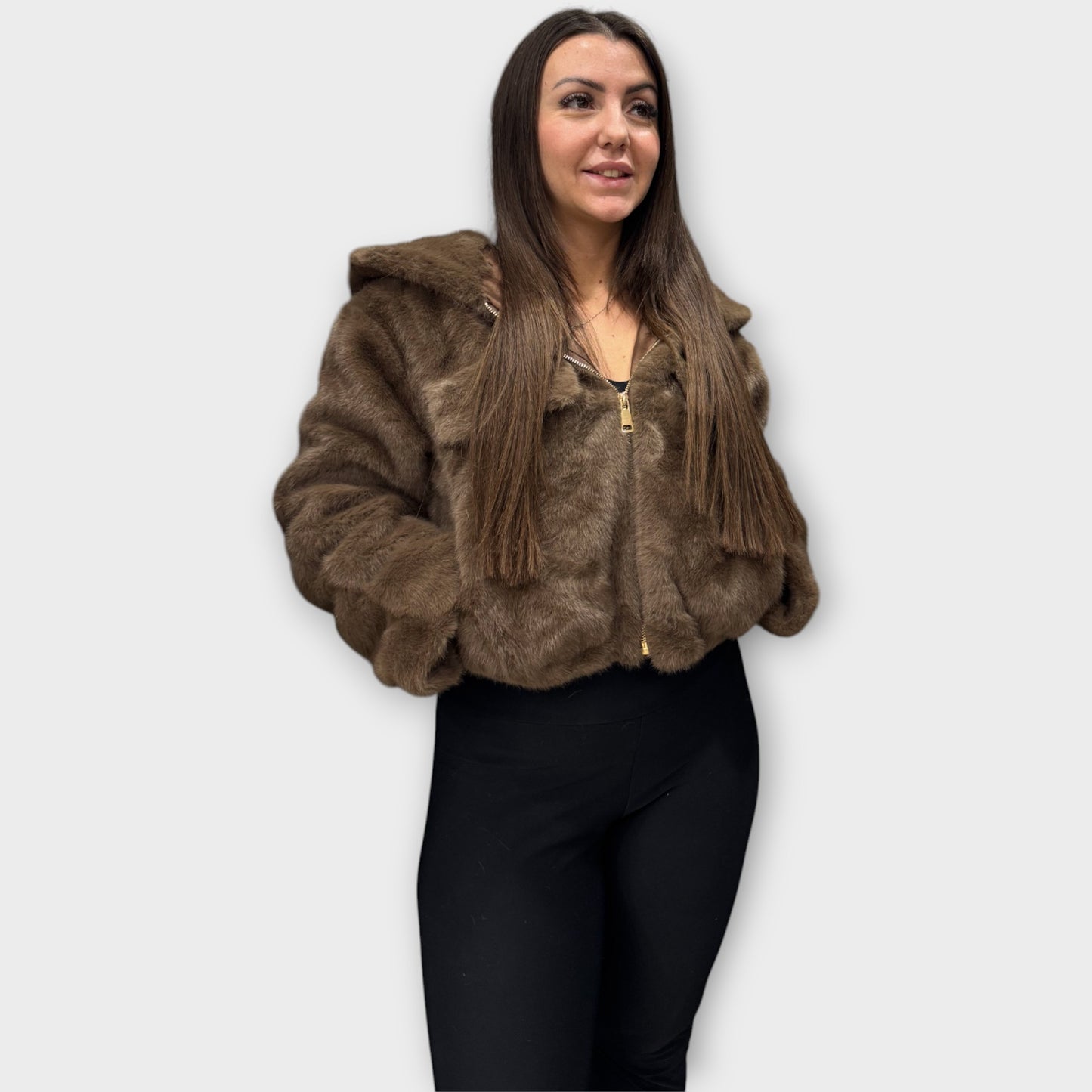 Pelliccia Giacca Da Donna