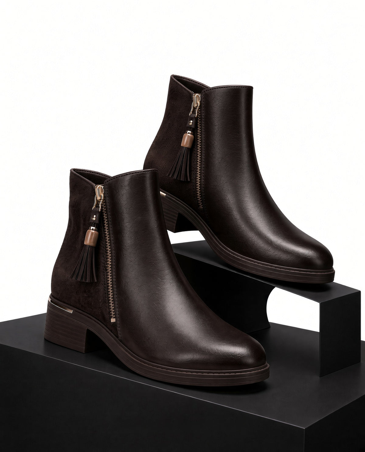 Stivaletto Donna KMQ5 MARRONE