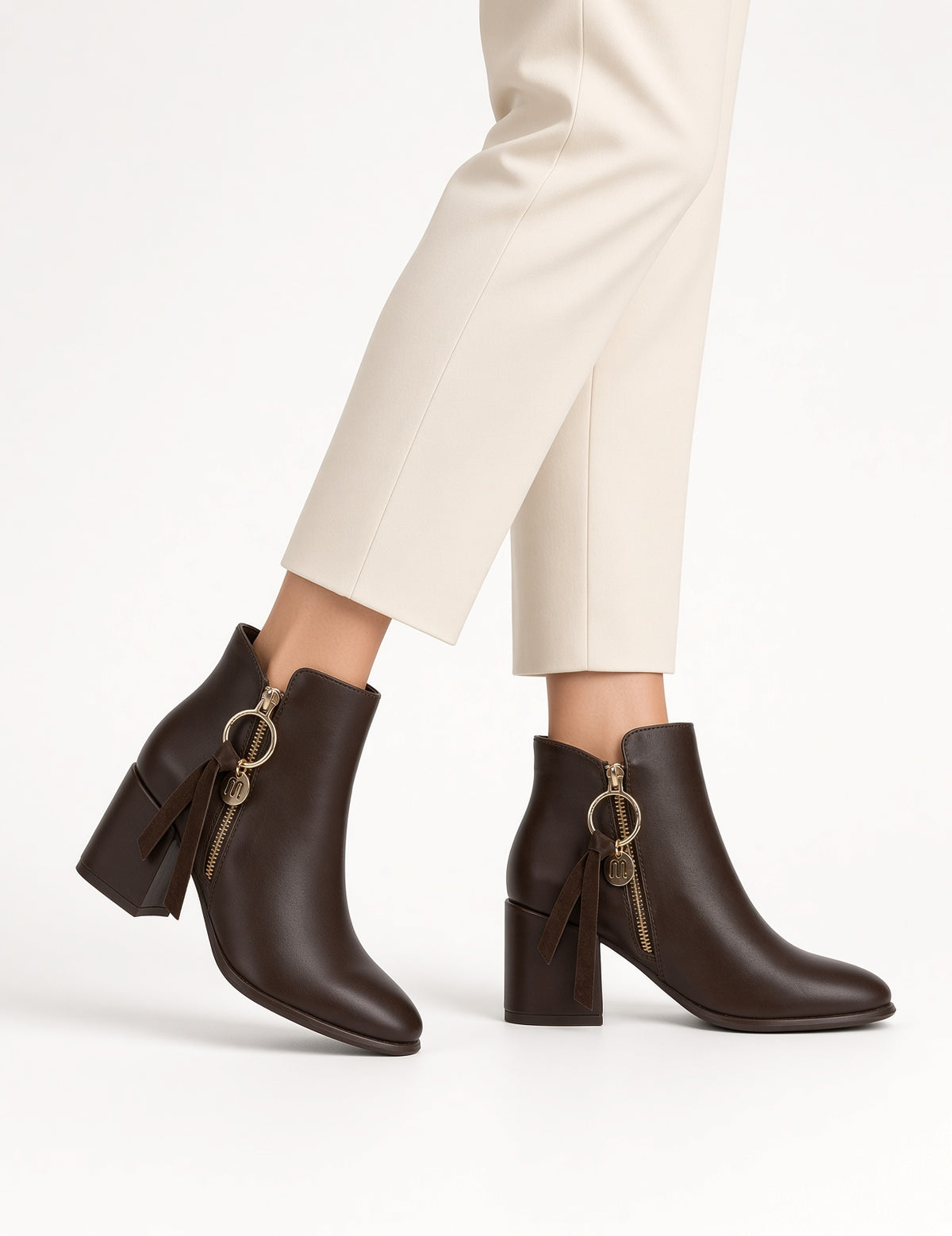 Stivaletto Donna MS2180 MARRONE