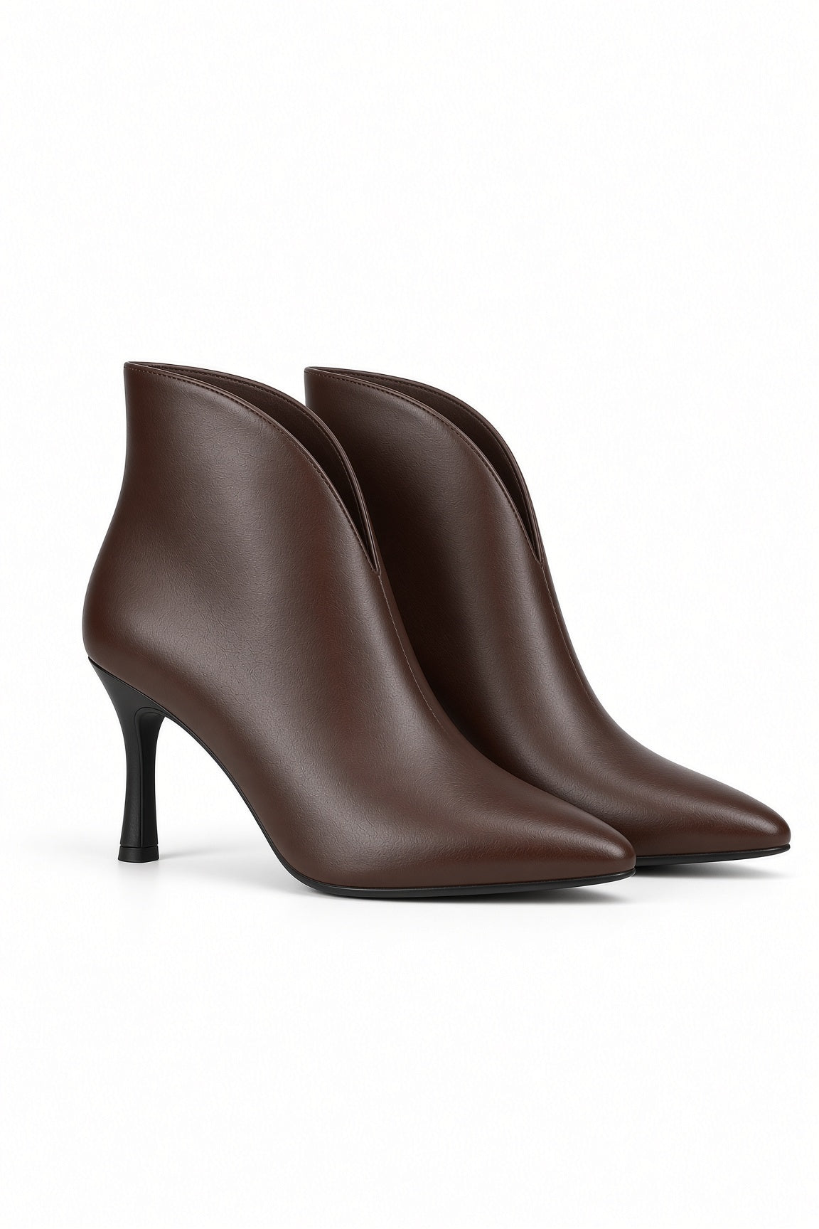 Stivaletto Donna con Tacco MS7202 MARRONE