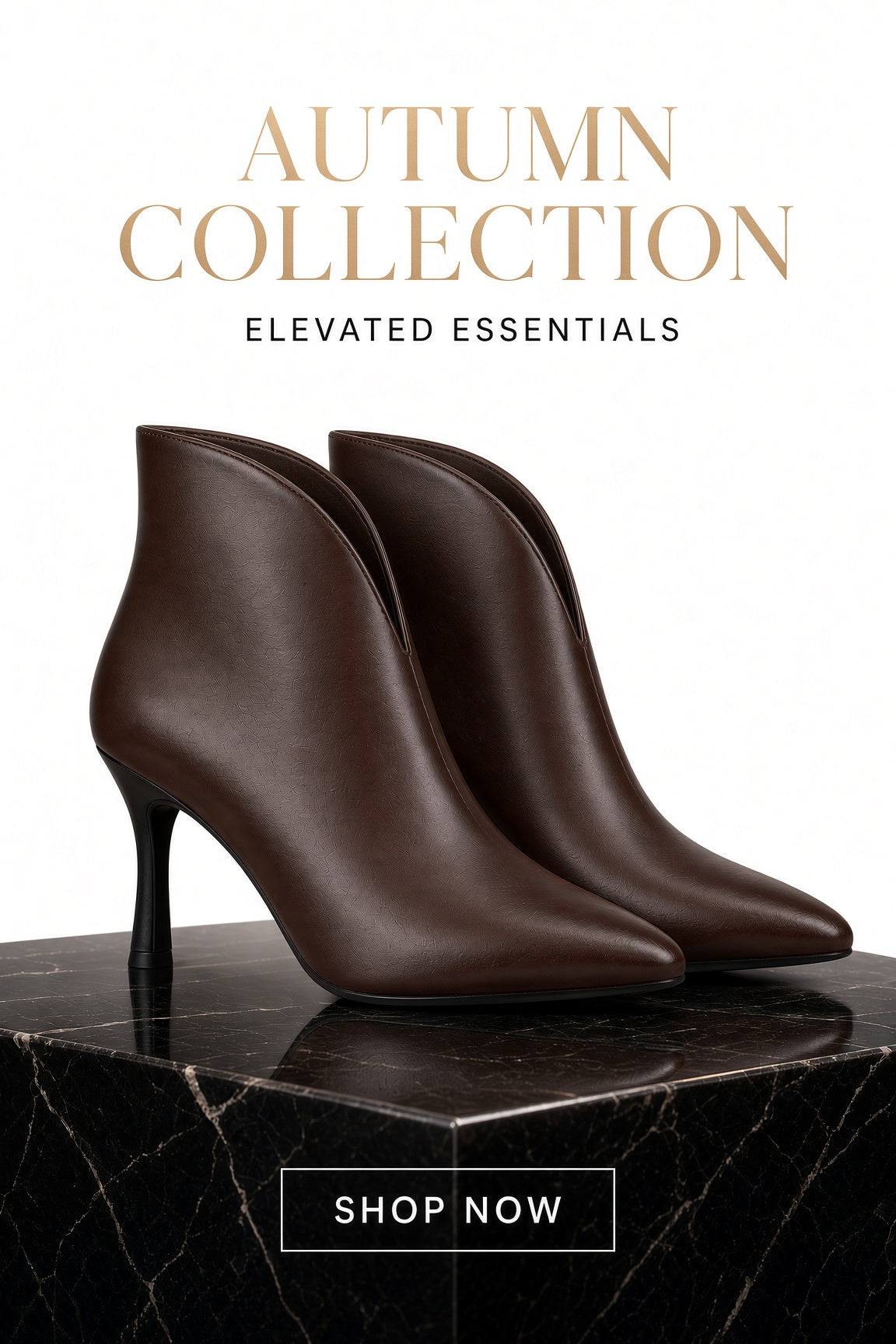 Stivaletto Donna con Tacco MS7202 MARRONE