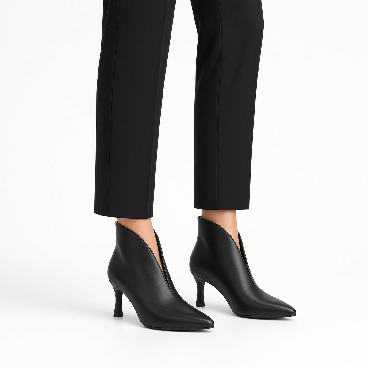 Stivaletto Donna con Tacco MS7202 NERO