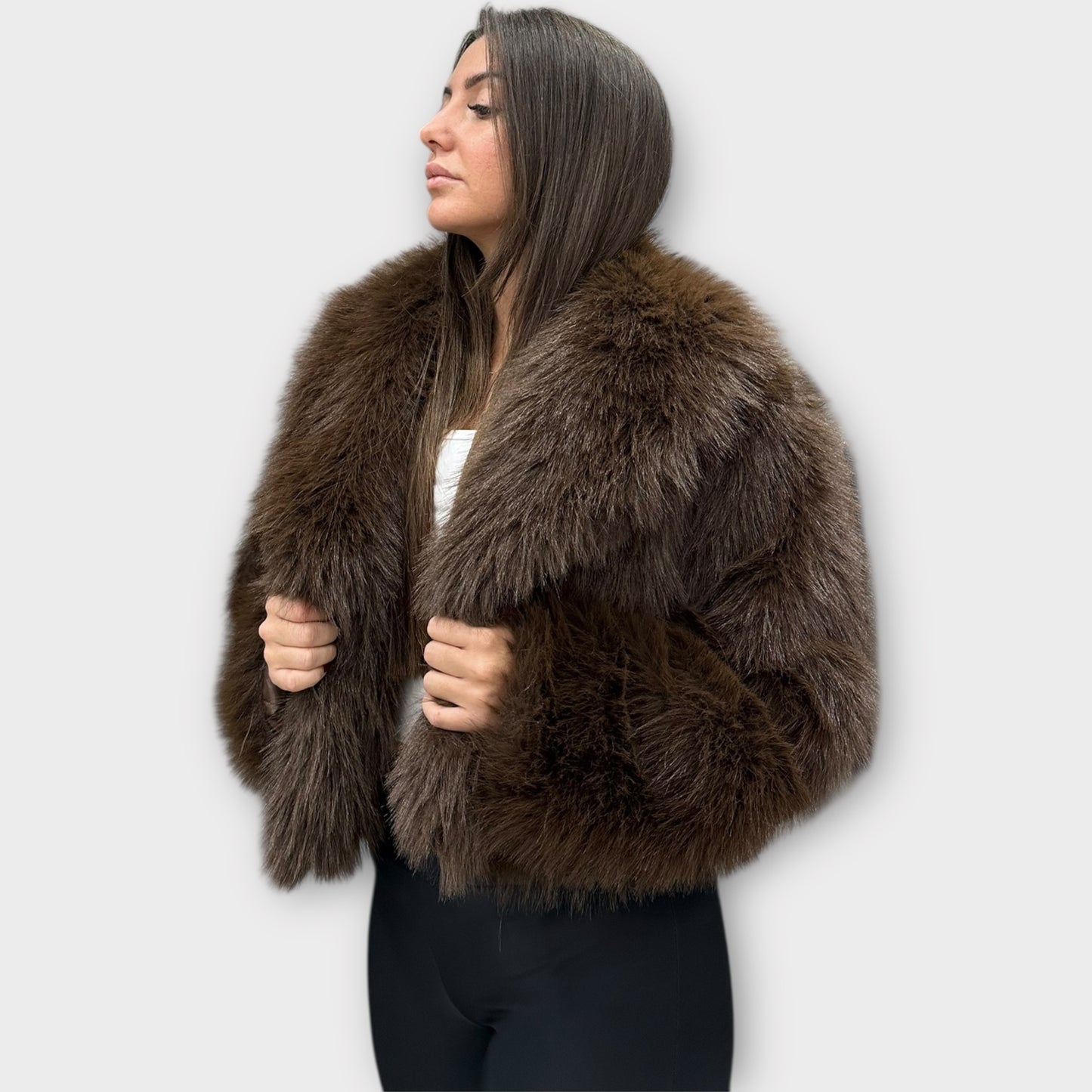 Pelliccia Giacca Da Donna