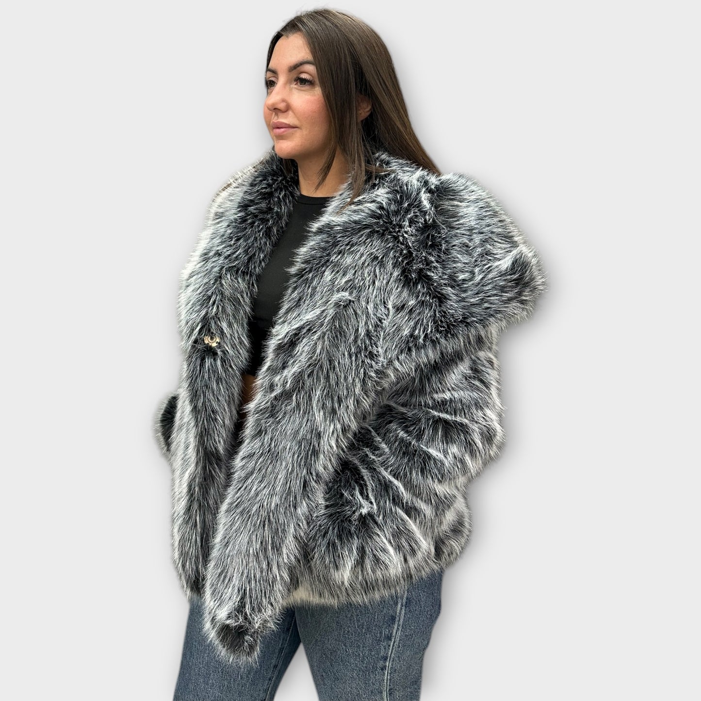 Pelliccia Giacca Da Donna