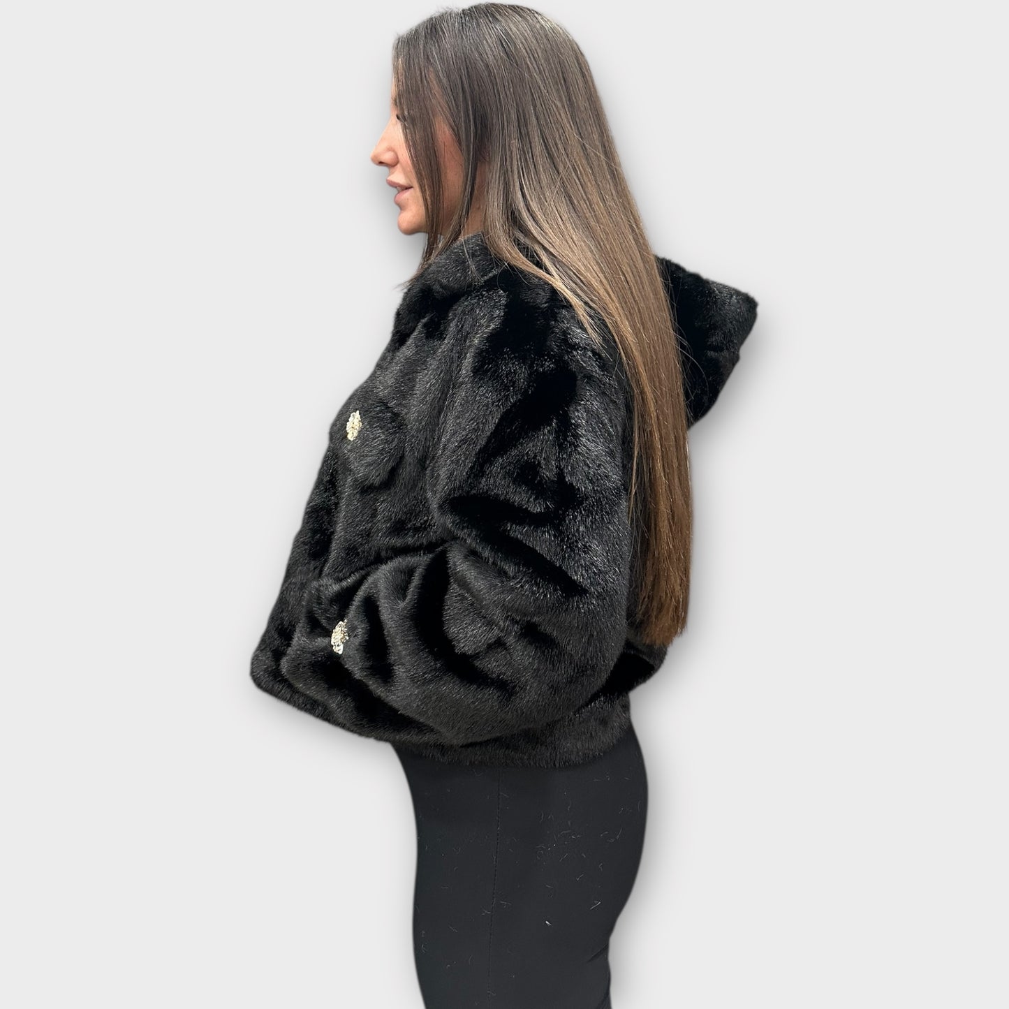 Pelliccia Giacca Da Donna