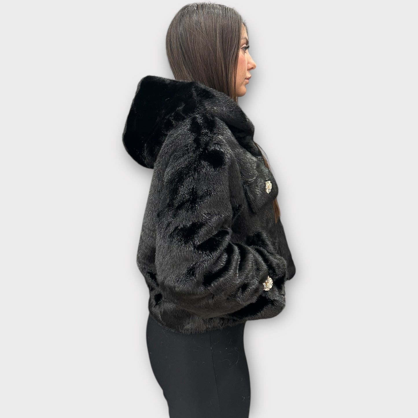 Pelliccia Giacca Da Donna