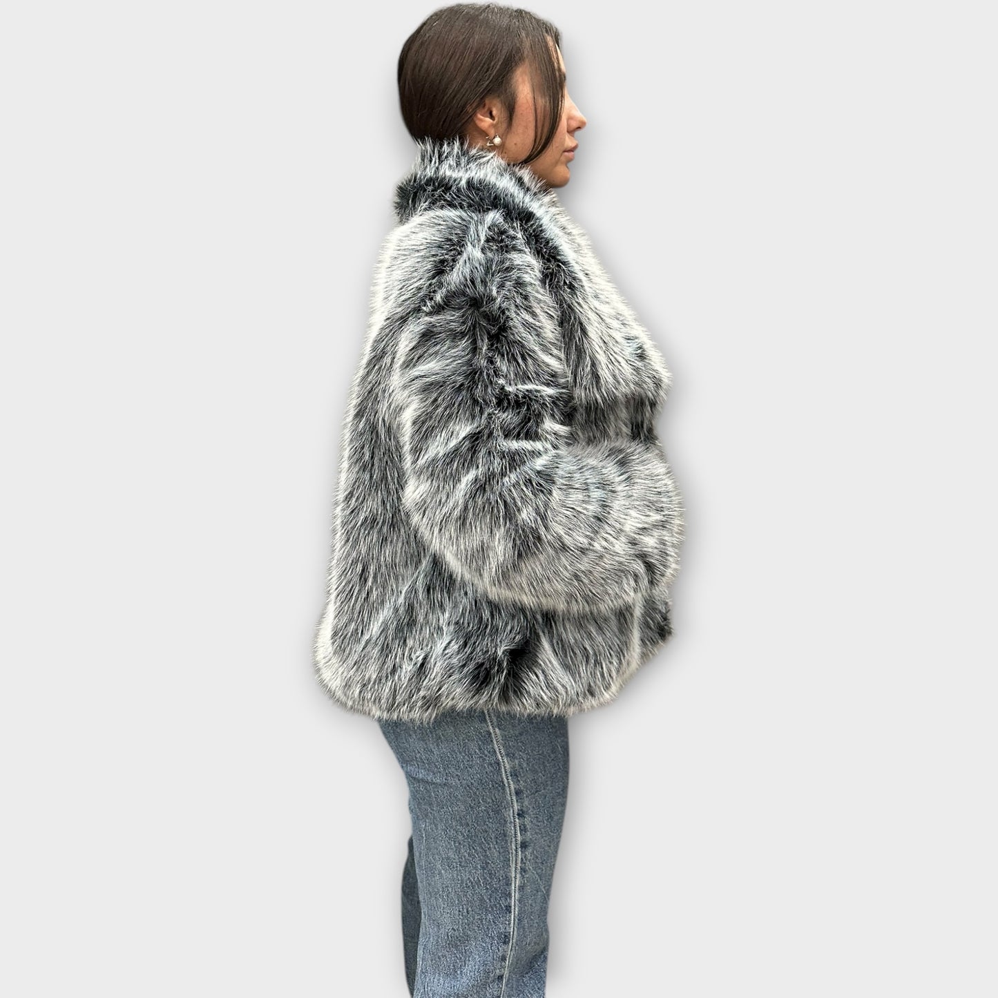 Pelliccia Giacca Da Donna