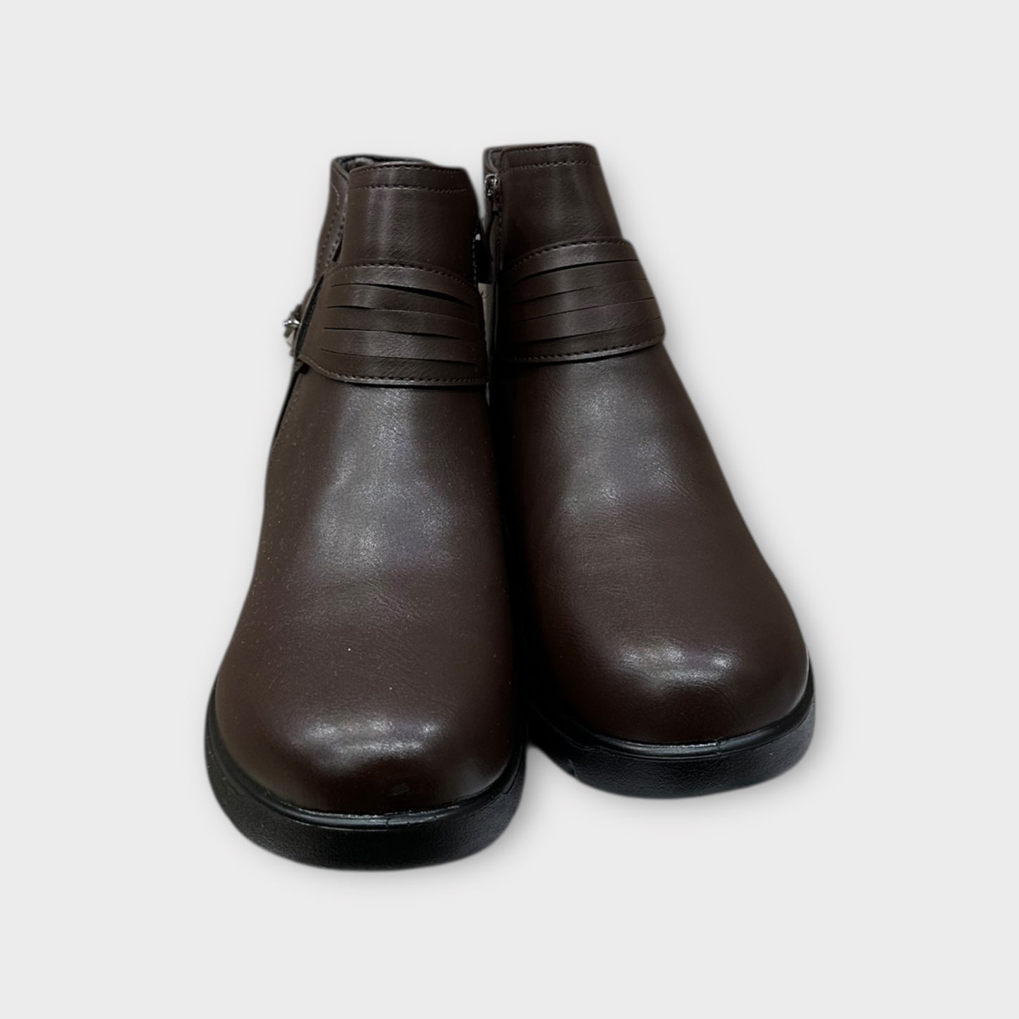 Stivaletto Donna Con Cinturino E Zip