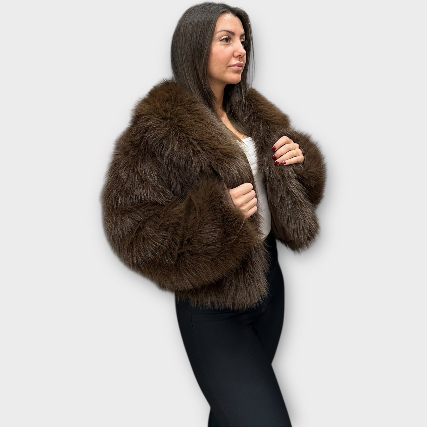 Pelliccia Giacca Da Donna