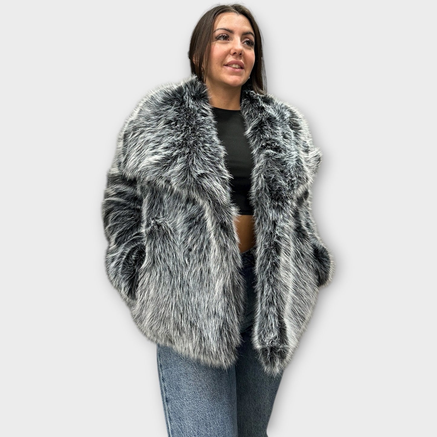 Pelliccia Giacca Da Donna