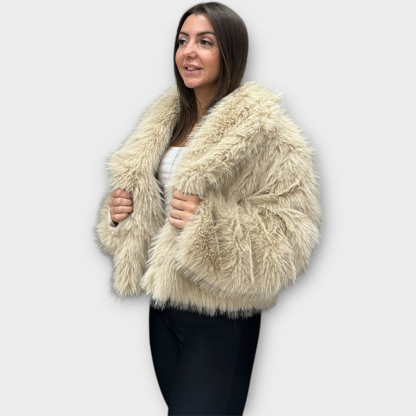 Pelliccia Giacca Da Donna