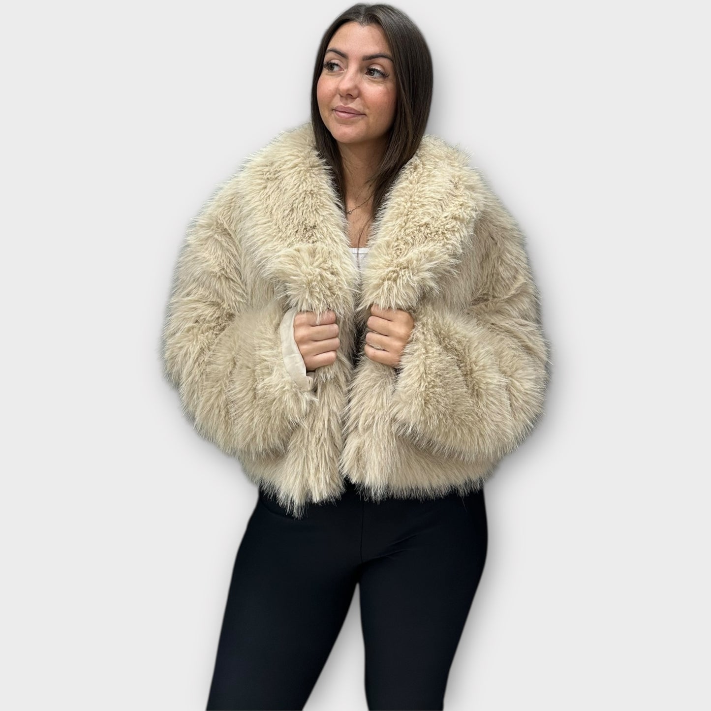 Pelliccia Giacca Da Donna