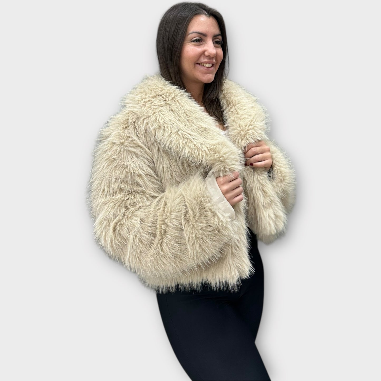 Pelliccia Giacca Da Donna