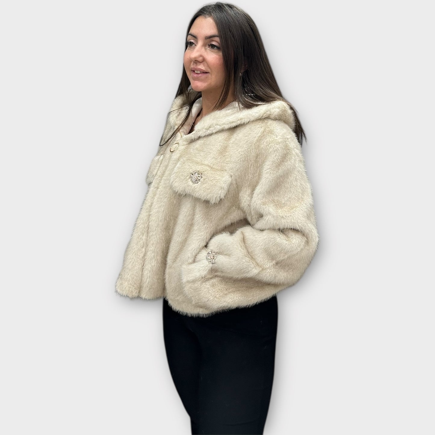 Pelliccia Giacca Da Donna