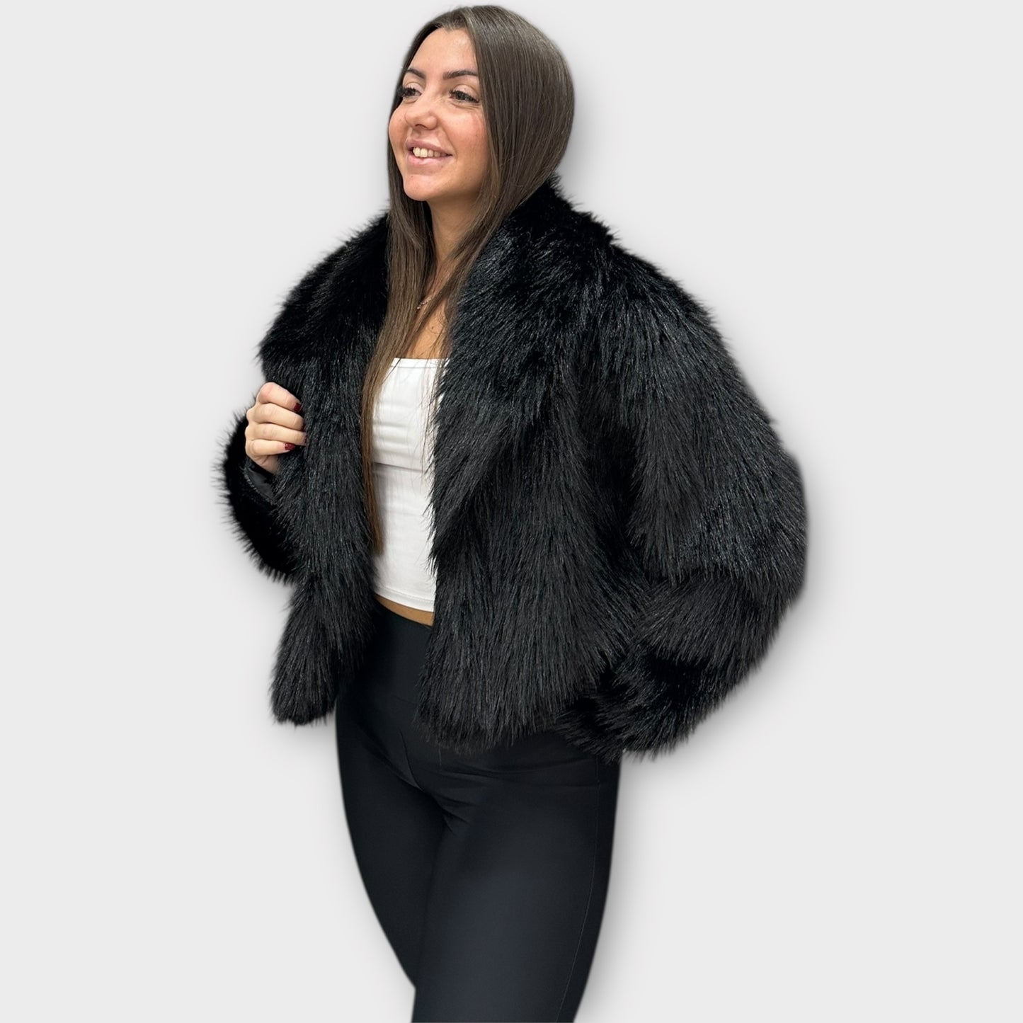 Pelliccia Giacca Da Donna