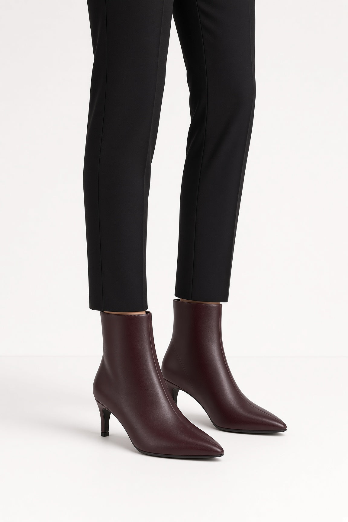 Stivaletto Donna con Tacco RQQ5 VINO