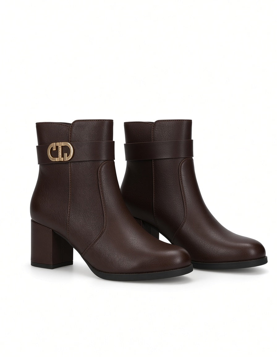 Stivaletto Donna ZF-2606 MARRONE